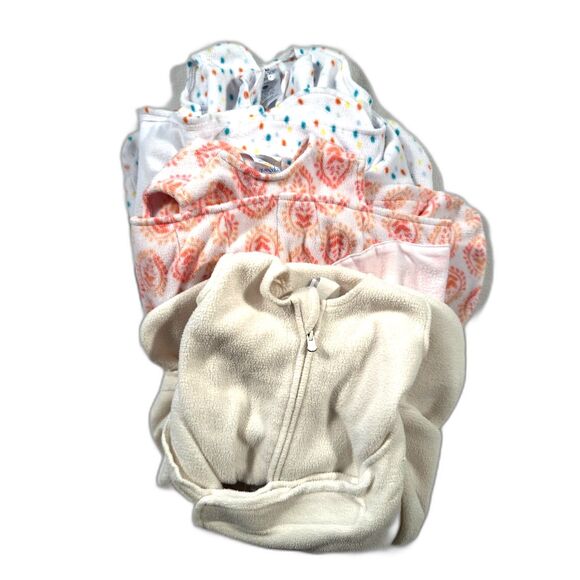 set of 3 Halo fleece sleepsacks swaddle perfect to keep your newborn cozy - Picture 1 of 9